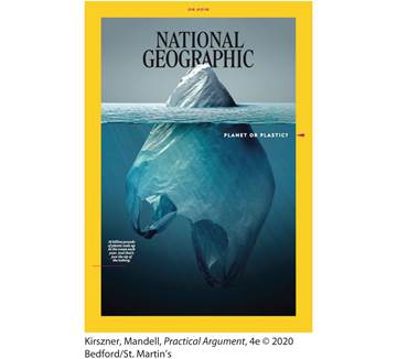 A photo shows the cover of the National Geographic Magazine. 