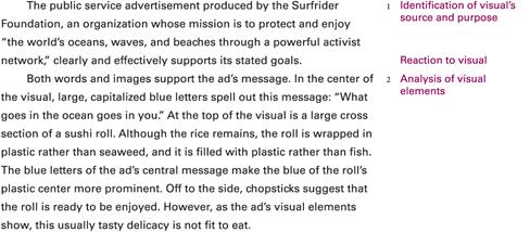 A critical Response to “What Goes In The Ocean Goes In You” by Gabriel Dunn with annotations in parentheses.